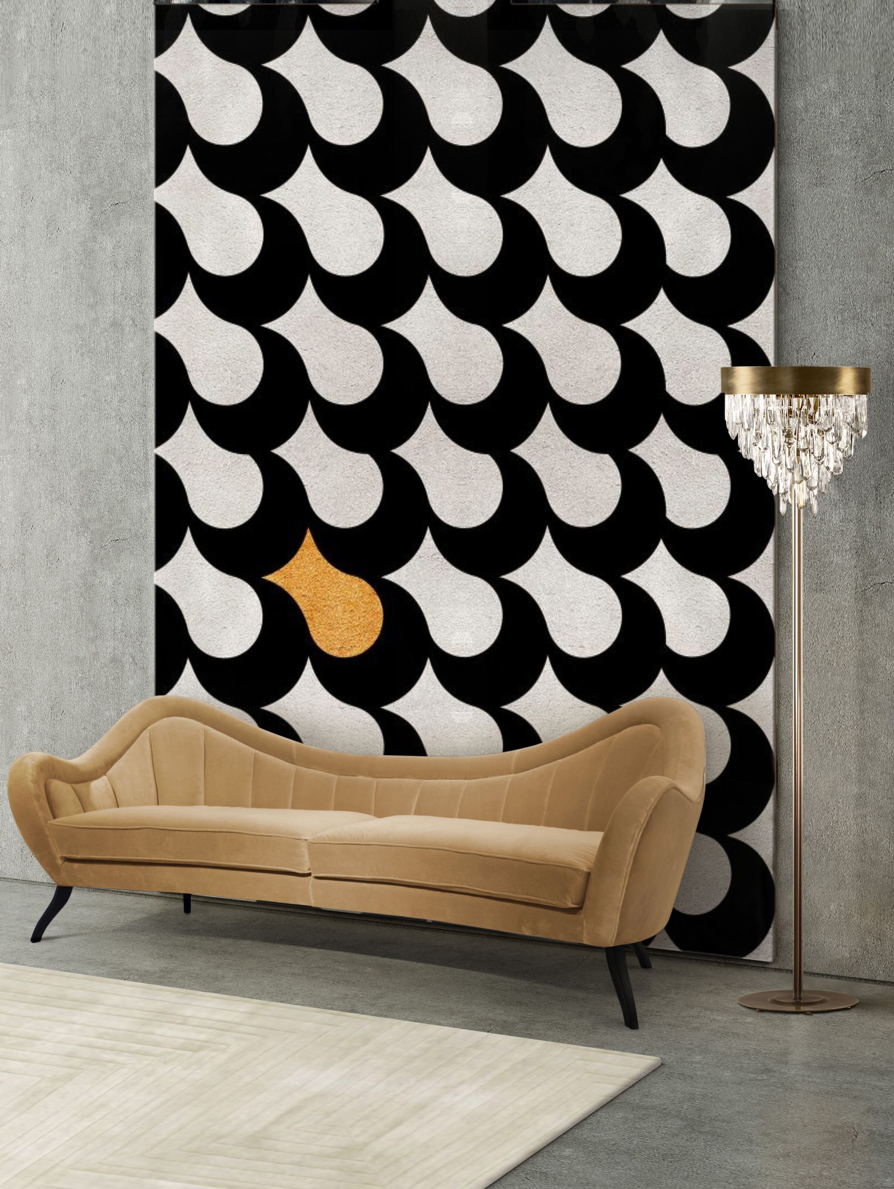 A Perfect Relaxation Spot With Adler Wall Rug And White Garden&nbsp;Rug by Rug'Society