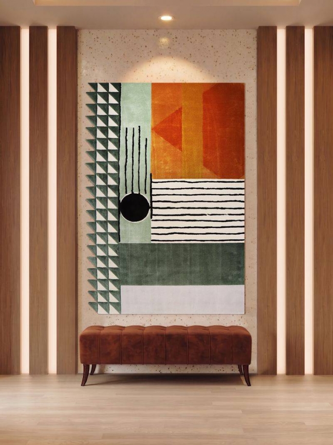 Artful Entryway With Simba Rug - Rug'Society