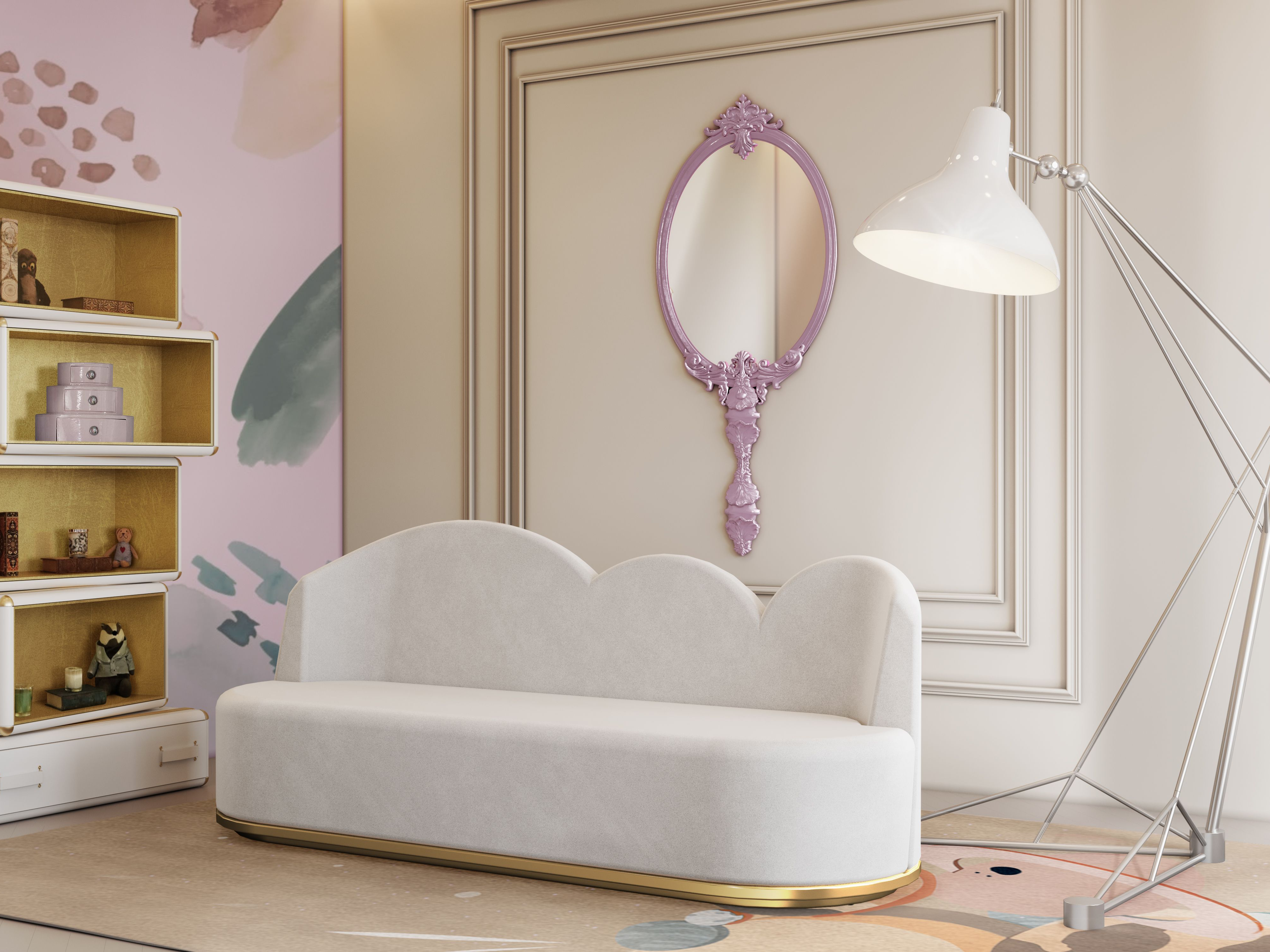 Beautiful and Cozy Bedroom with the Fantastic IV Planets&nbsp;Rug by Rug'Society