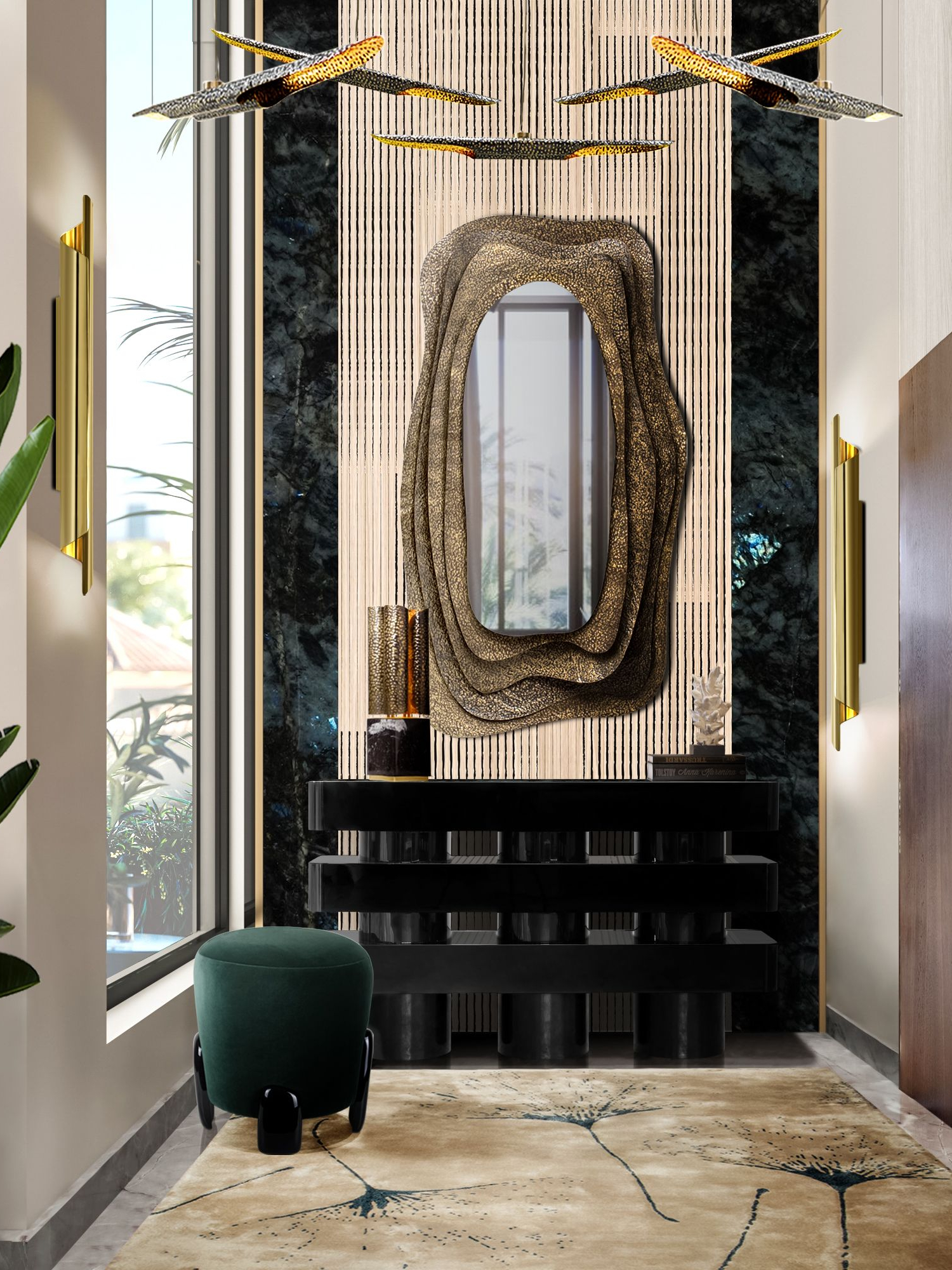 Beautiful and High-end Closet with Macushi&nbsp;Rug by Rug'Society
