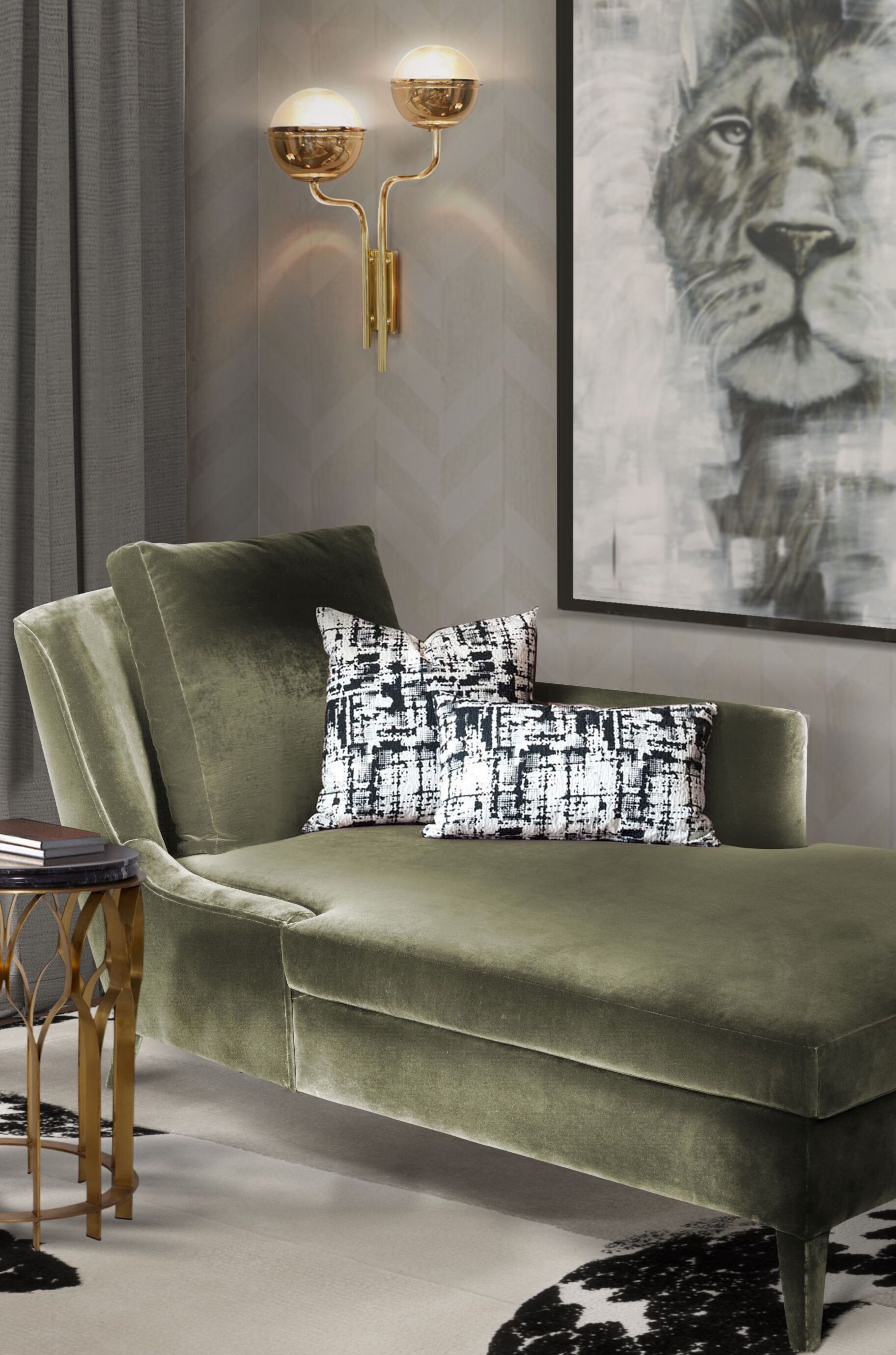 BOTANICAL READING CORNER WITH IMPERIAL SNAKE&nbsp;RUG by Rug'Society