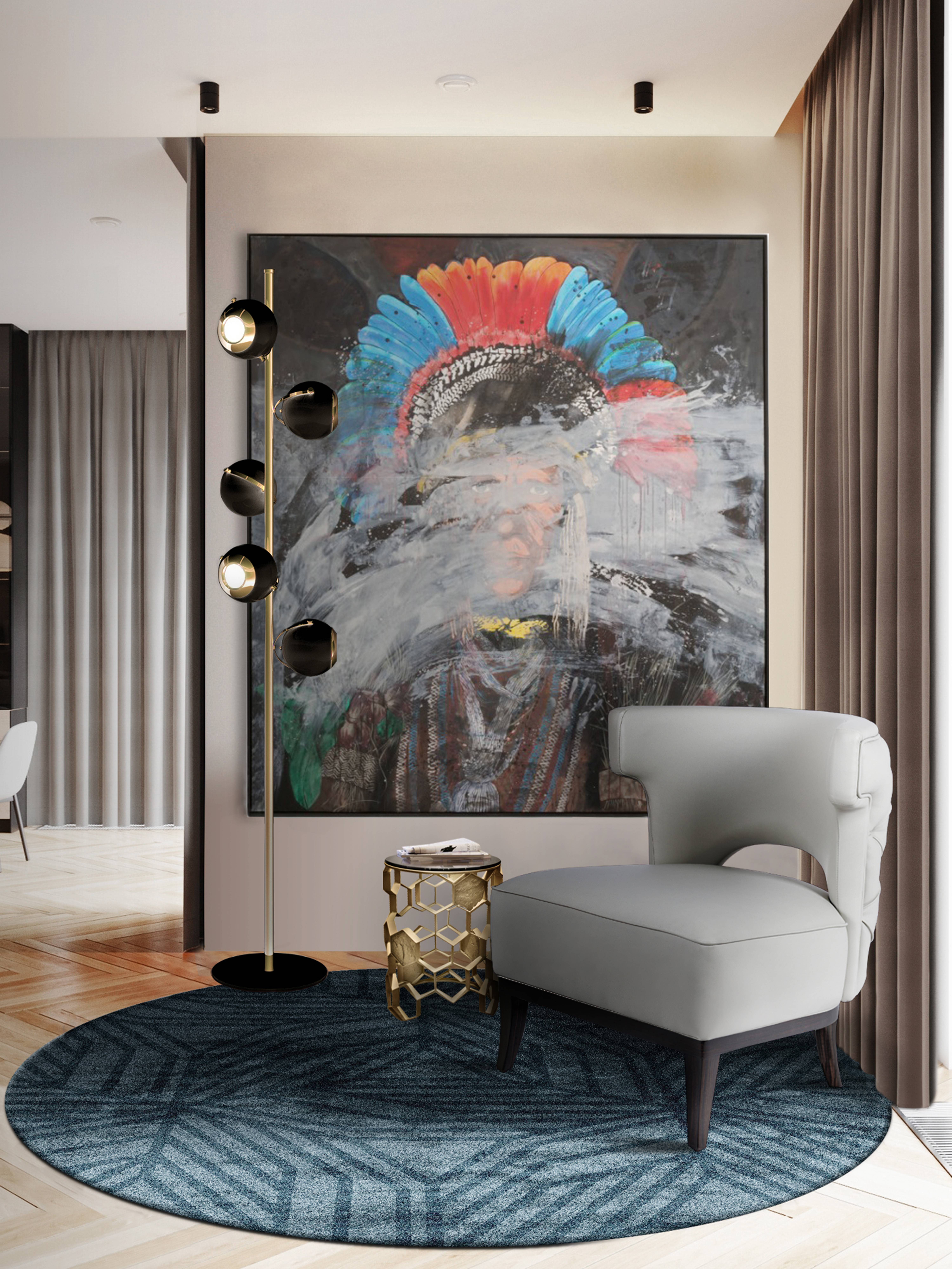 COMFORTING READING CORNER WITH CAUCA 2&nbsp;RUG by Rug'Society