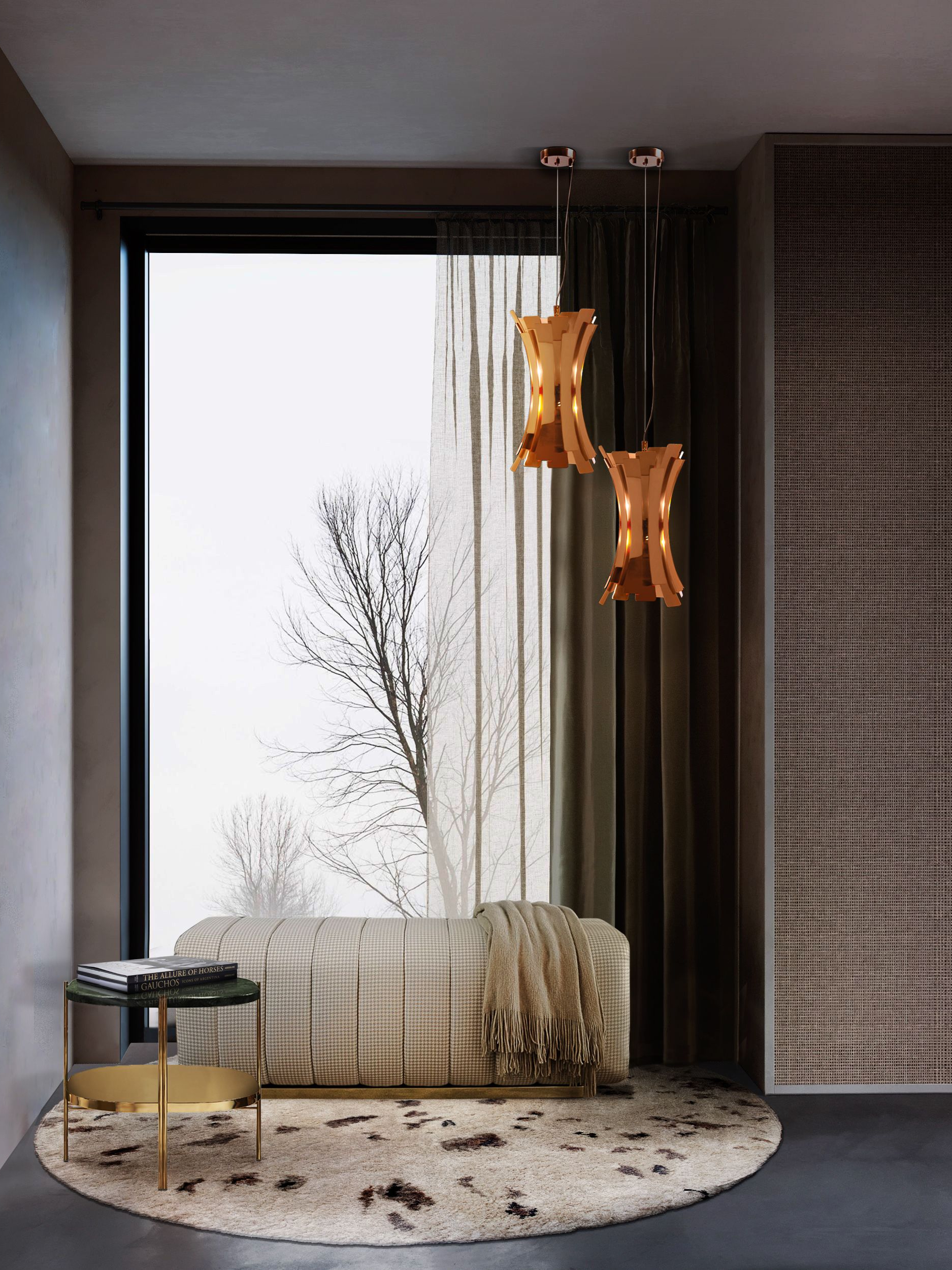 Dazzling and Comfortable Reading Corner with Shaggy Oslo&nbsp;Rug by Rug'Society