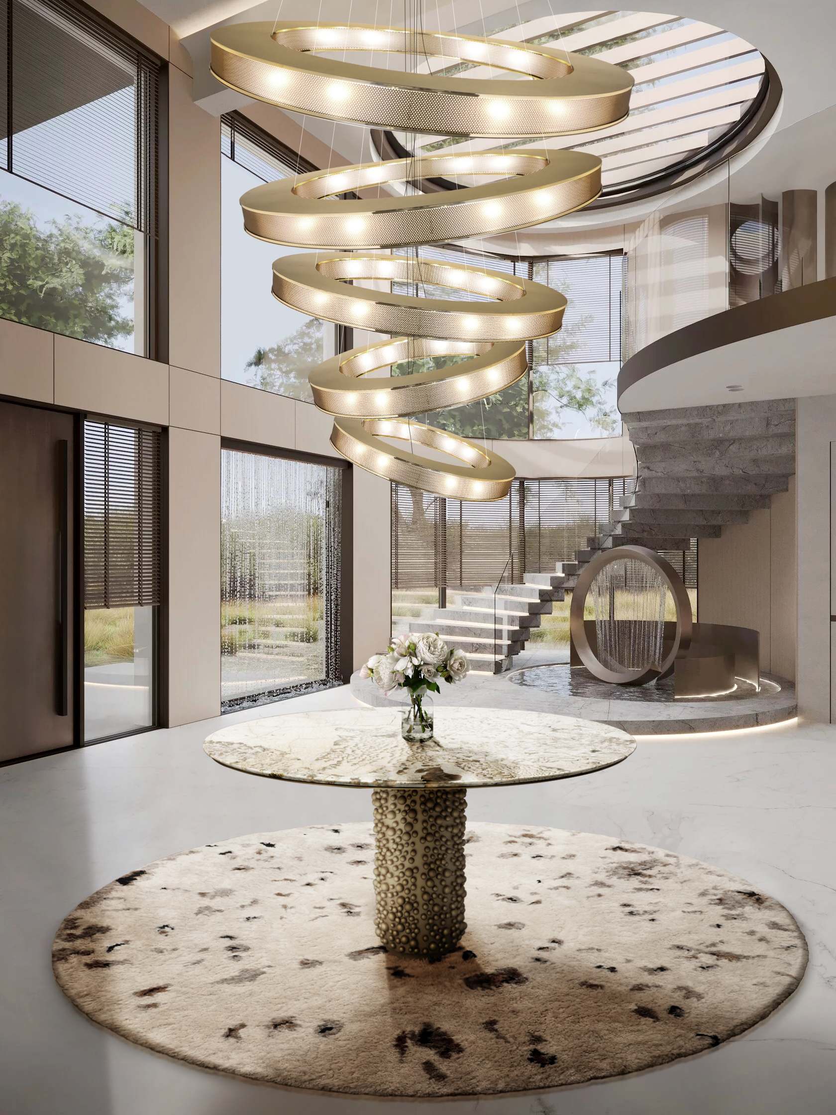 DAZZLING ENTRYWAY WITH THE SHAGGY OSLO&nbsp;RUG by Rug'Society