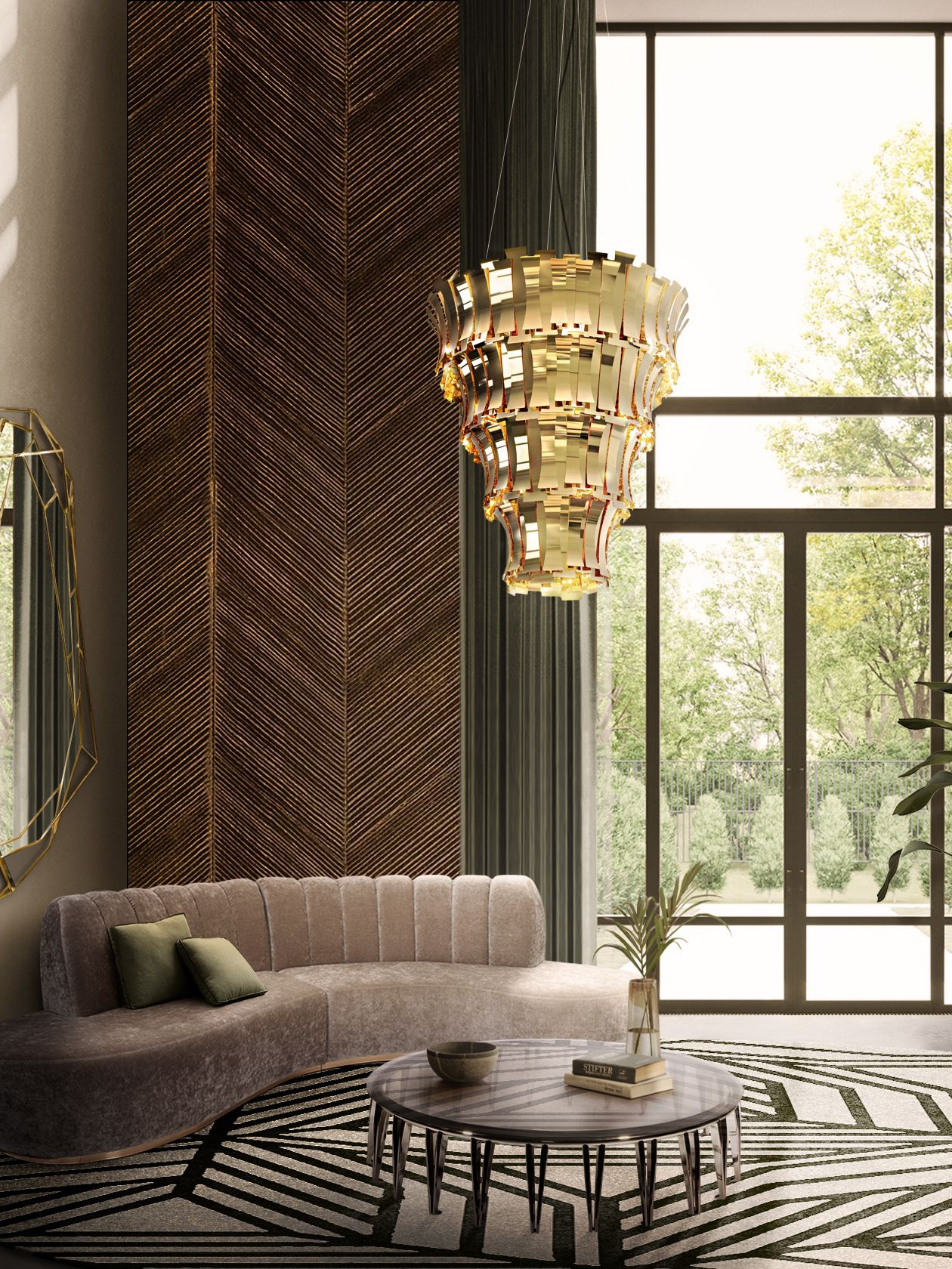 Eclectic Living Room Ambiance with Cauca 2&nbsp;Rug by Rug'Society