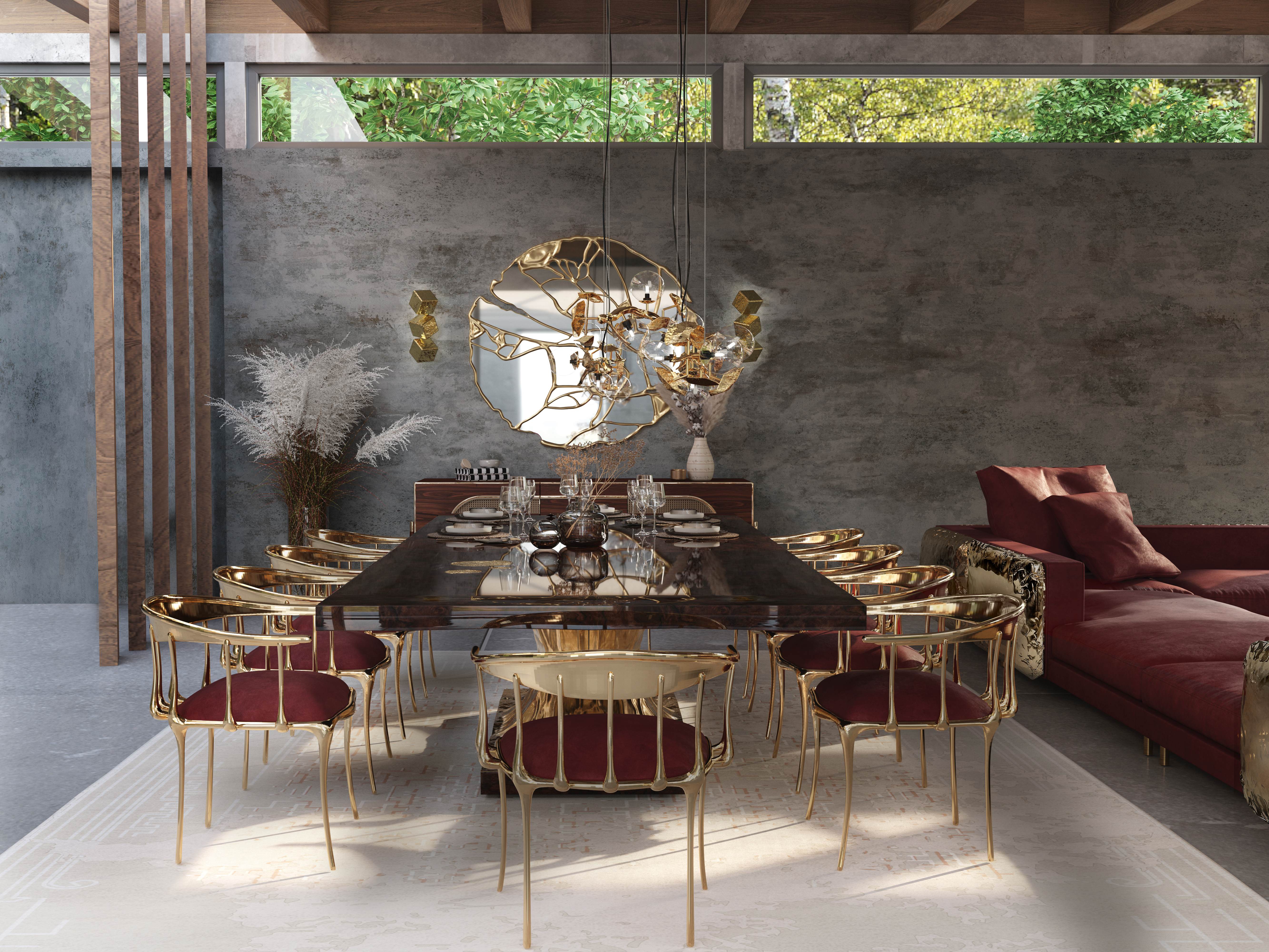 ELEGANT DINING ROOM DECOR WITH RUIN&nbsp;RUG by Rug'Society