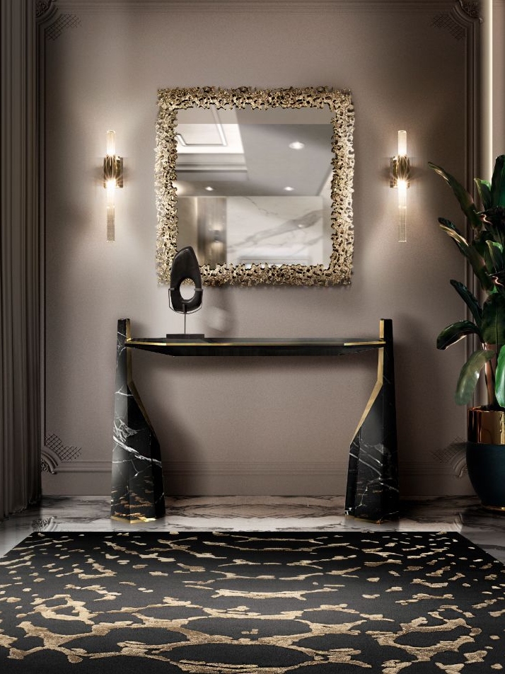 Eye-Catching Modern Hallway With META&nbsp;RUG by Rug'Society