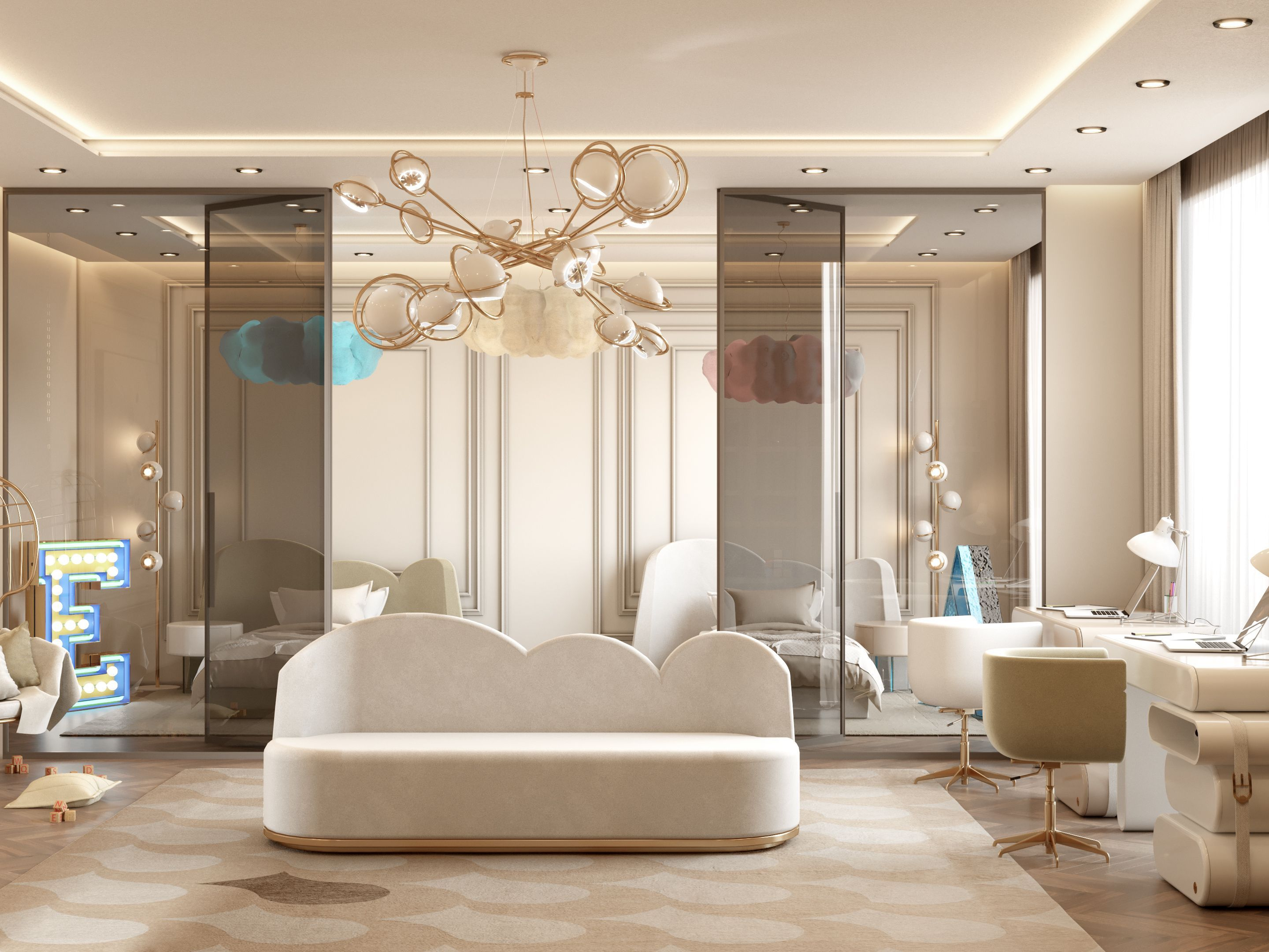 Kids Office With Adler Custom&nbsp;Rug by Rug'Society