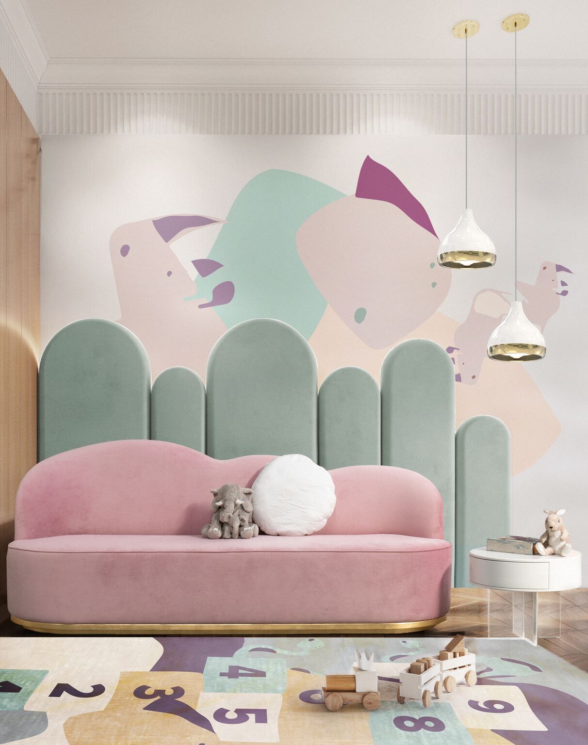 Kids Playroom With Pastel&nbsp;Shades by Rug'Society