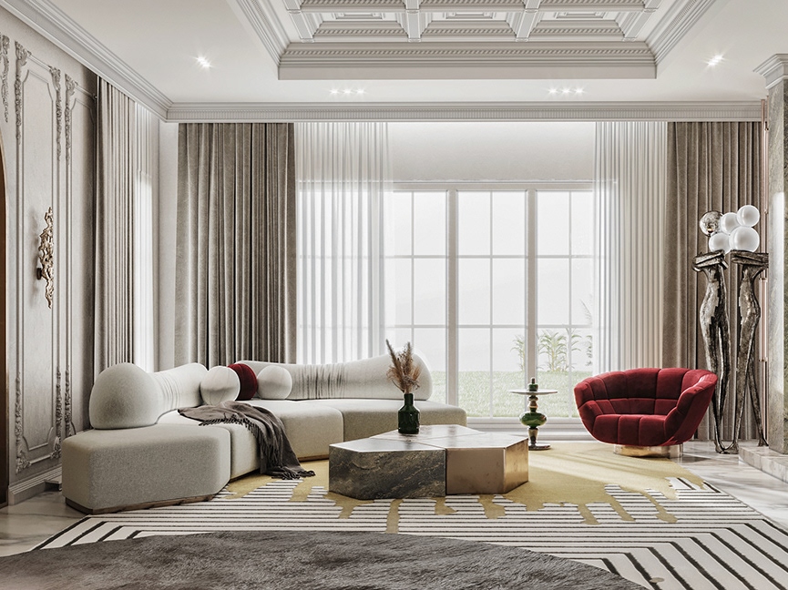 living room inspiration showcasing the Valencia&nbsp;Rug by Rug'Society