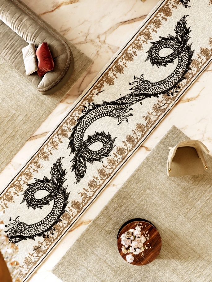 Luxurious Hotel Lobby Design With Redleh II And White Garden&nbsp;Rug by Rug'Society