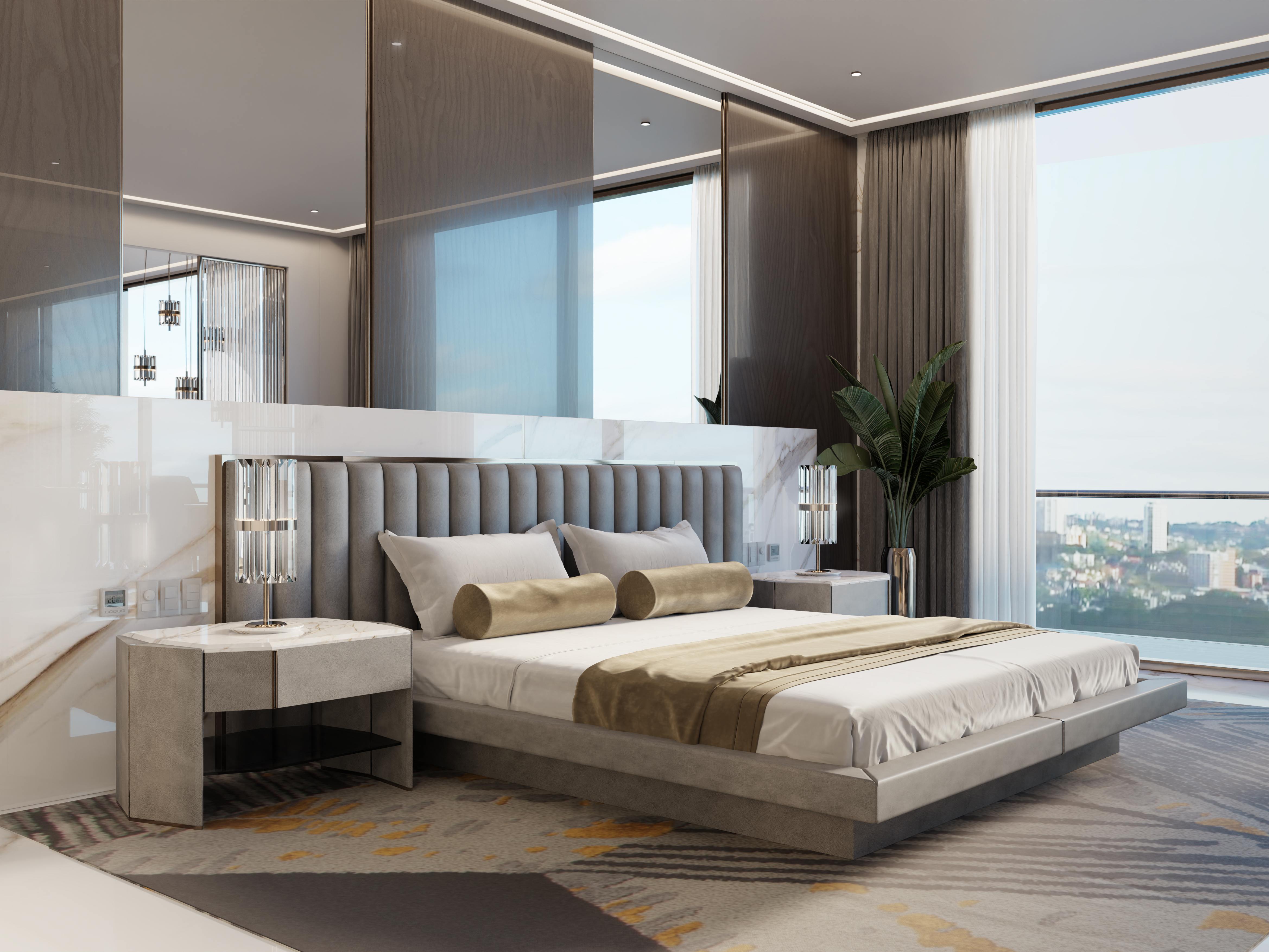 LUXURY BEDROOM DESIGN WITH THE XISTO&nbsp;RUG by Rug'Society