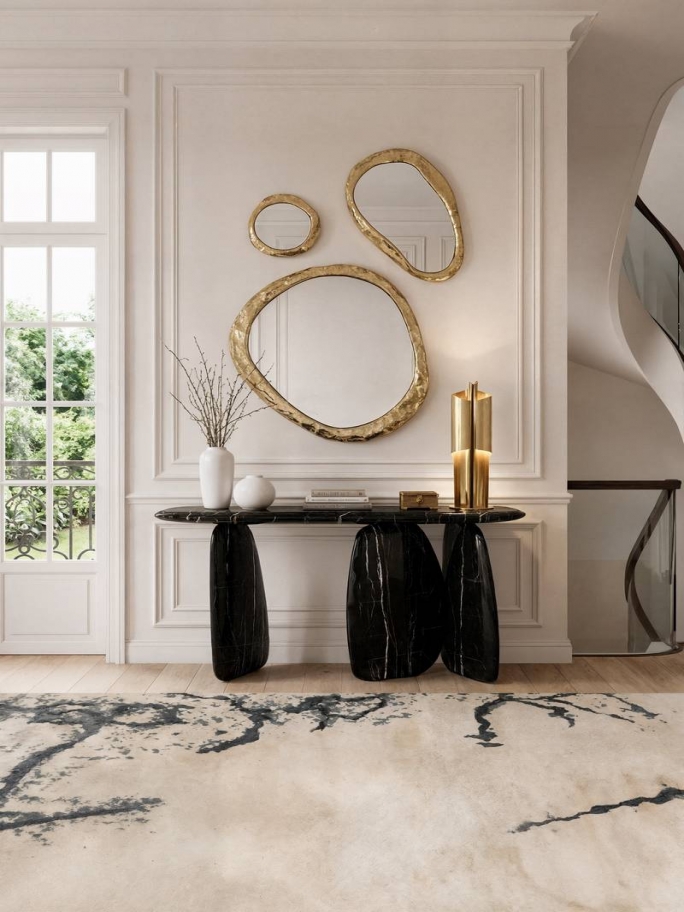Luxury Hallway With Gobi Rug - Rug'Society