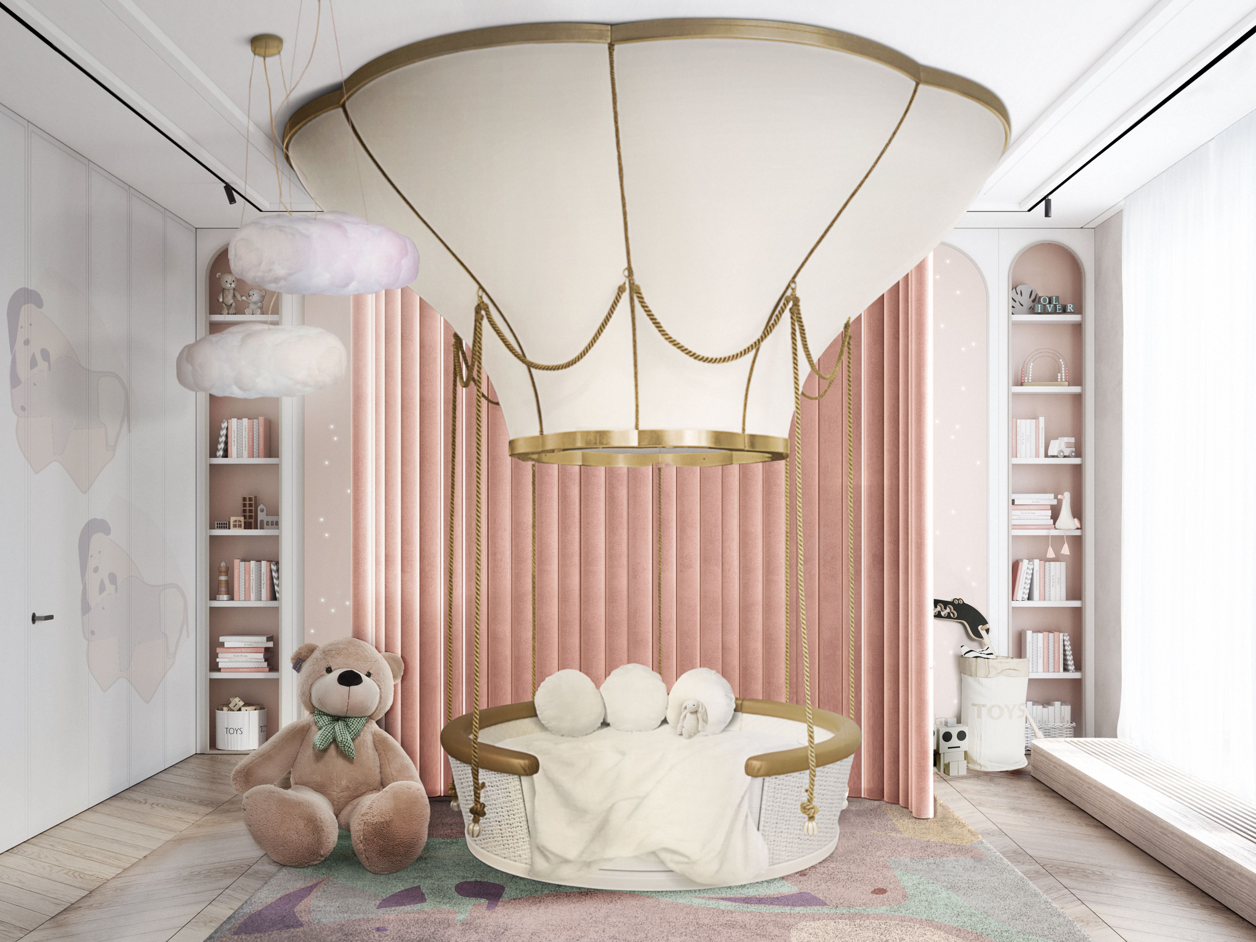 Majestic Kid's Bedroom with The Rhino's Troupe&nbsp;Rug by Rug'Society