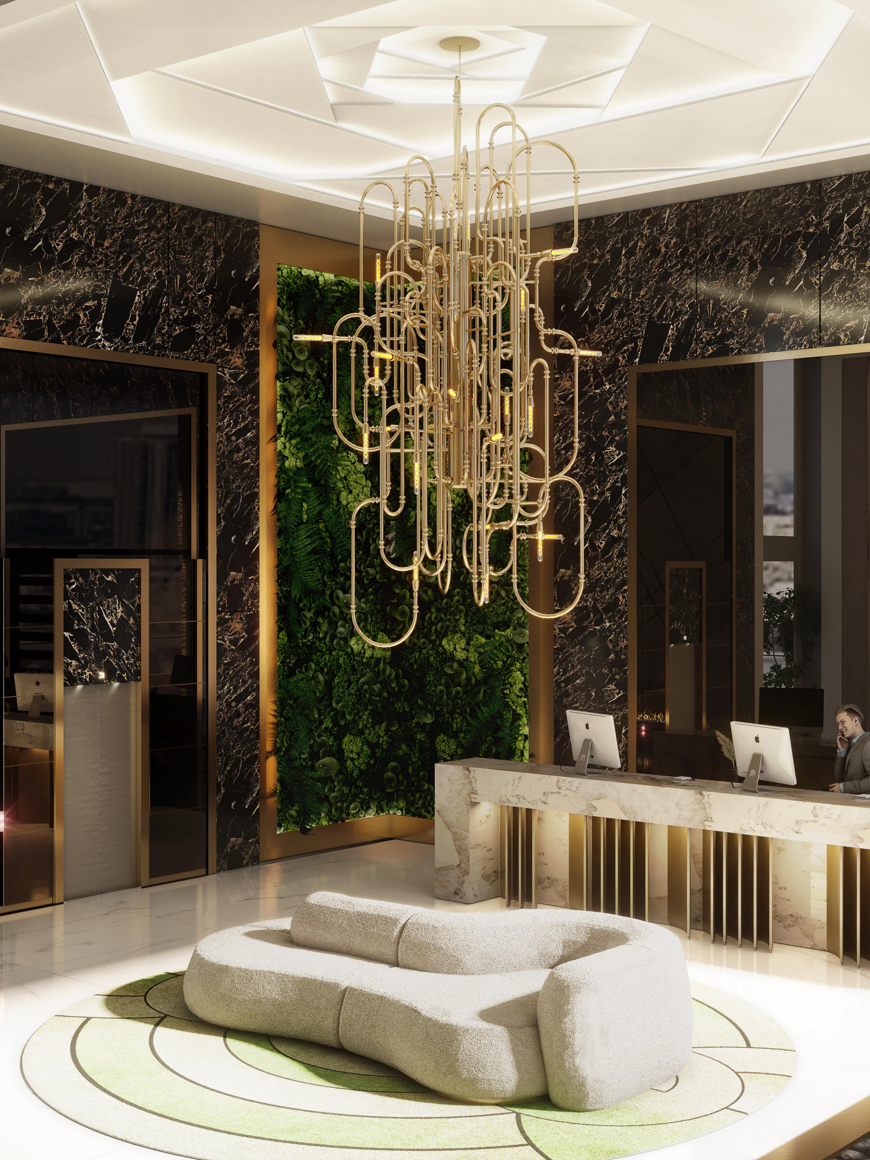 MESMERISING HOTEL INTERIOR DESIGN WITH THE KLEOPATRA ROUND&nbsp;RUG by Rug'Society