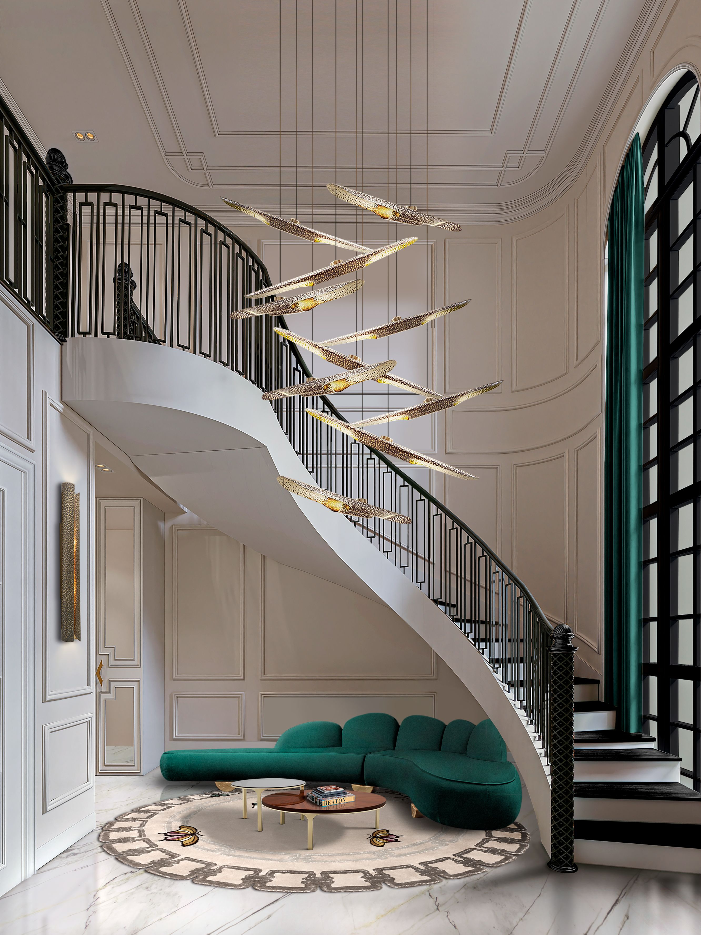 Metamorphosis Rug Entryway with Unique Natural&nbsp;Elements by Rug'Society