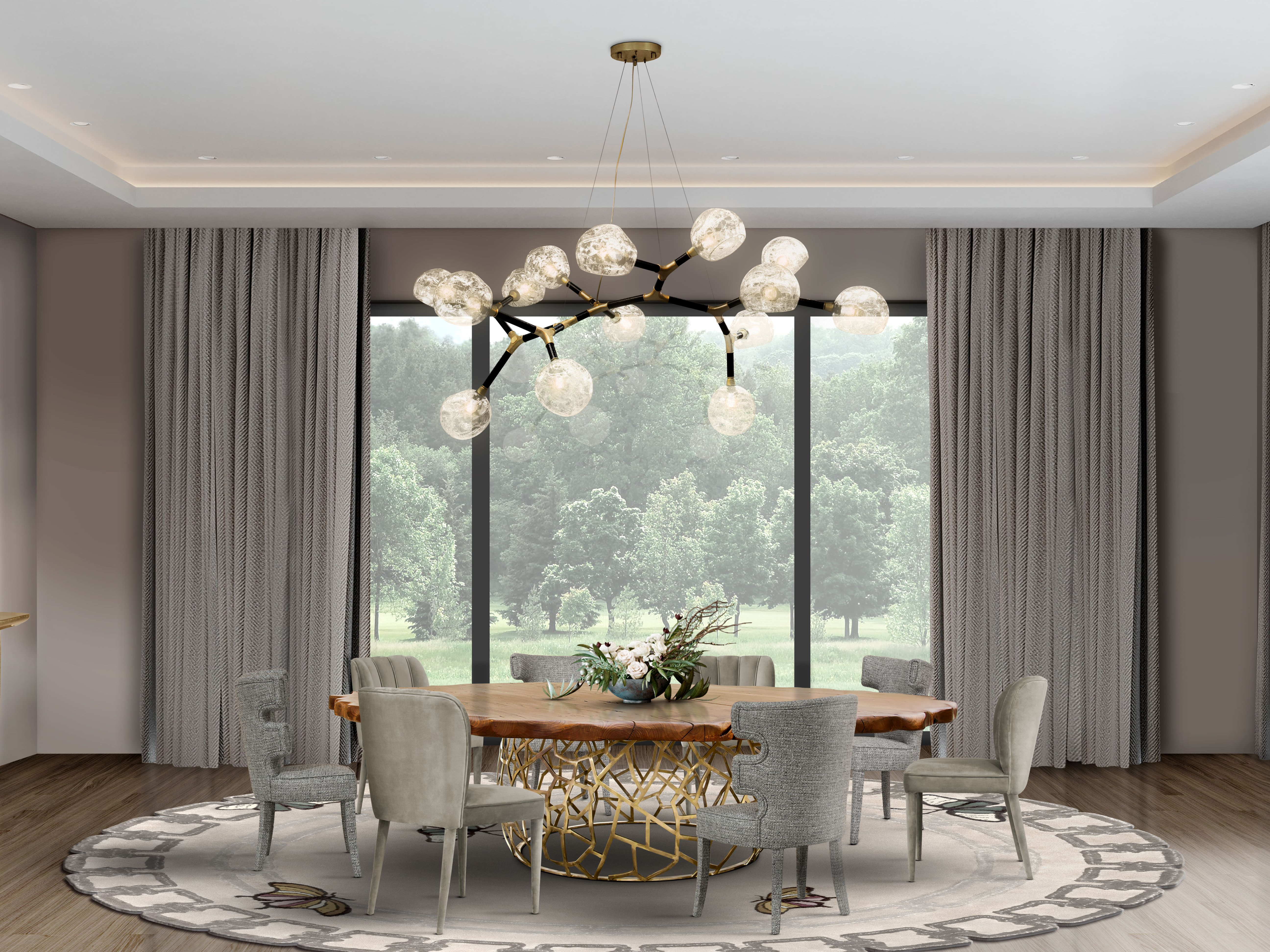 Metamorphosis Rug Transforming a Beautiful and Unique Dining&nbsp;Room by Rug'Society