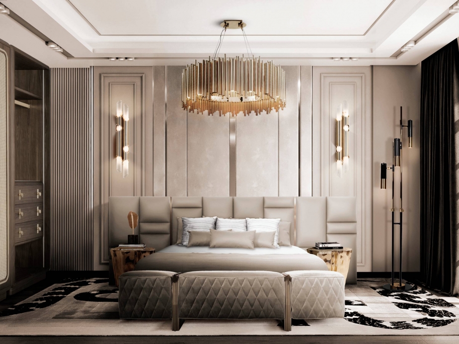 MODERN BEDROOM DESIGN WITH THE BEAUTIFUL IMPERIAL SNAKE&nbsp;RUG by Rug'Society