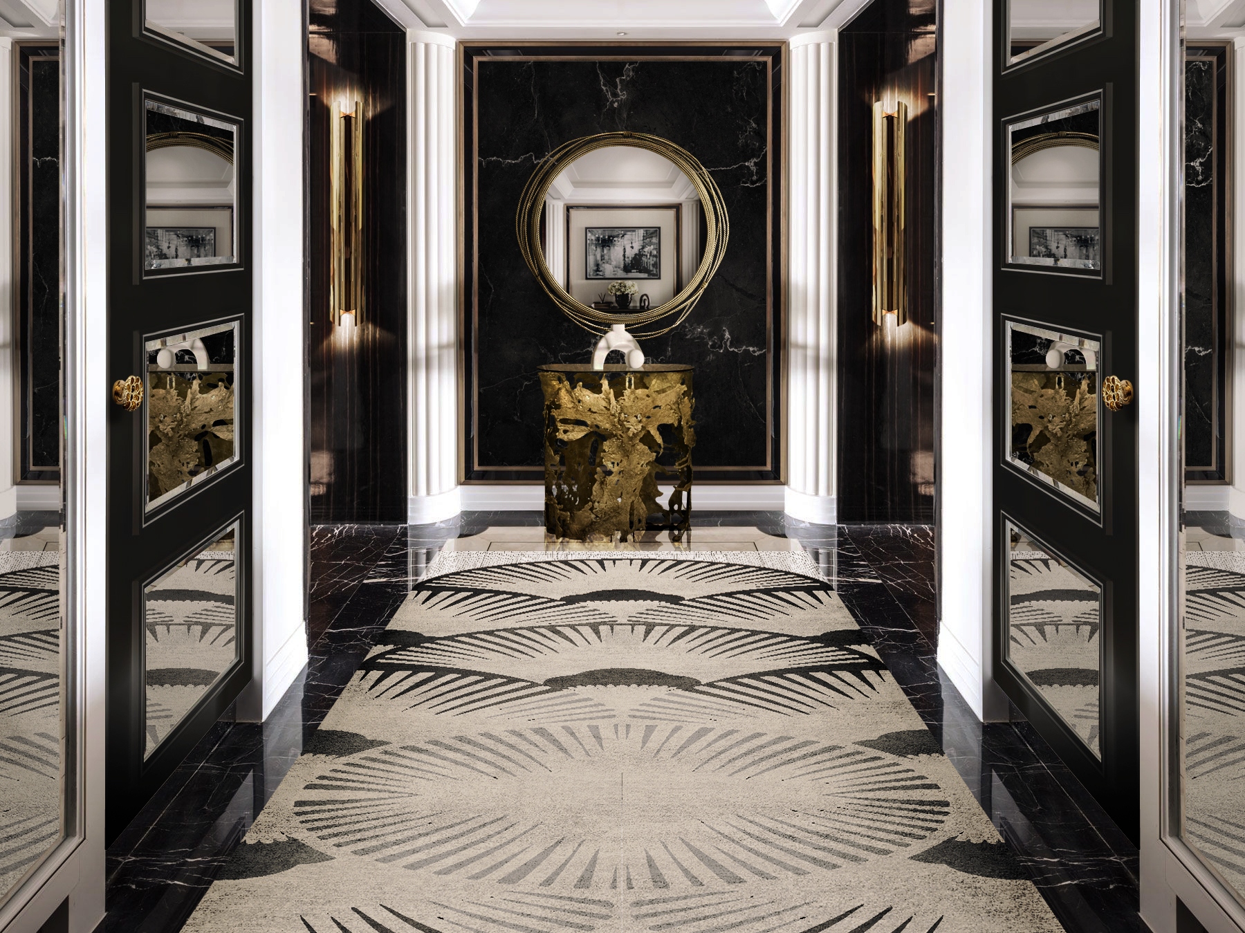 modern design with classic DECO RUNNER&nbsp;RUG by Rug'Society