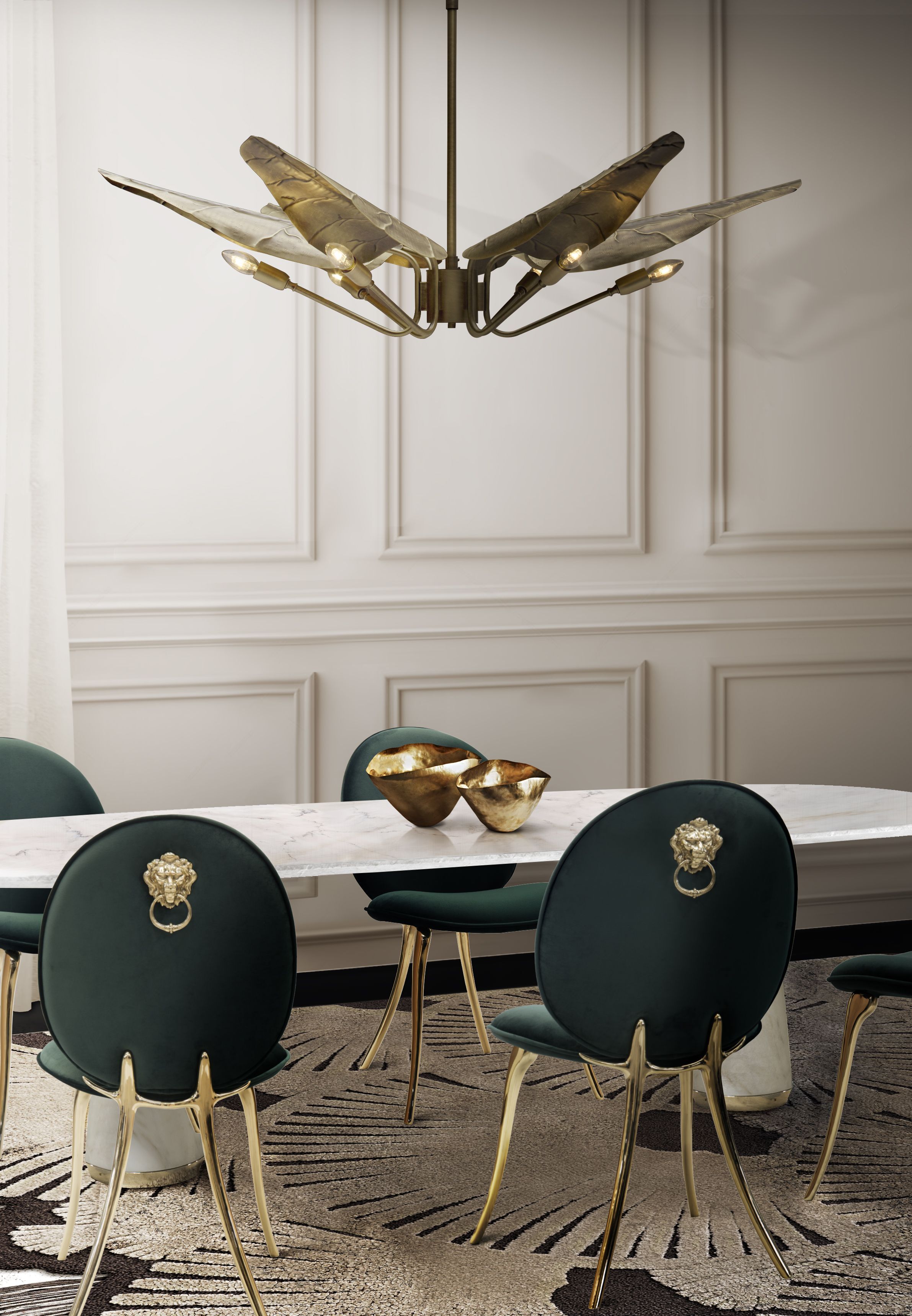 Modern Dining Room With Dêco Shaped&nbsp;Rug by Rug'Society