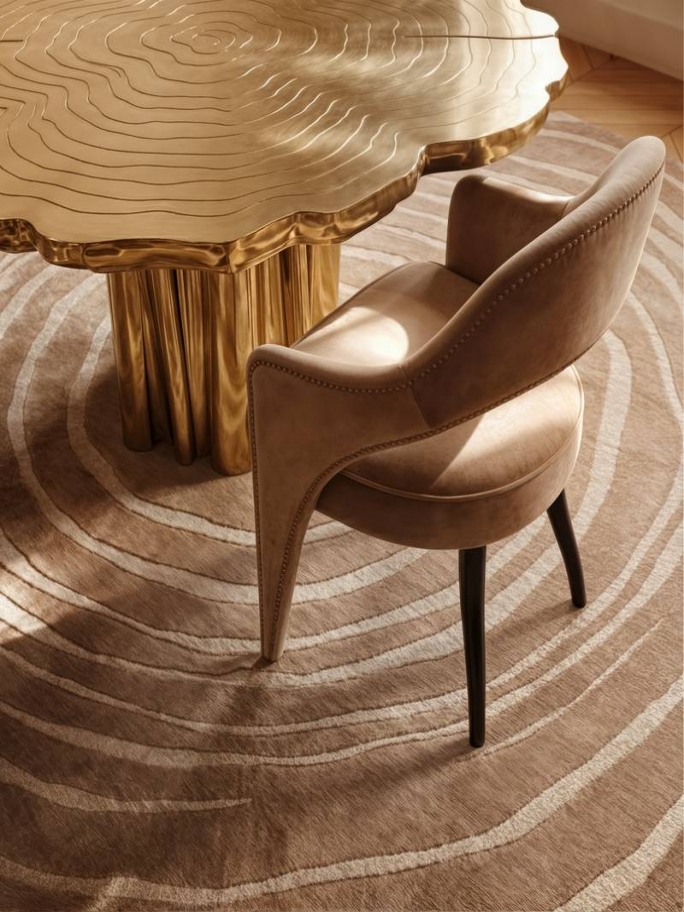 Modern Living Room Design with the Eye&nbsp;Rug by Rug'Society