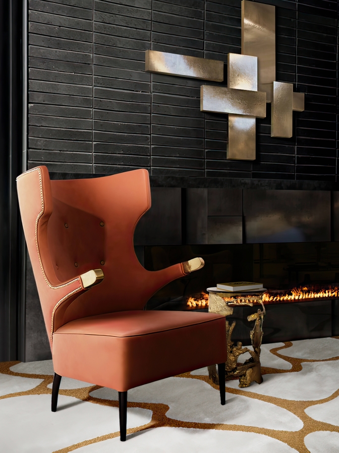 Modern Reading Corner Design With The Cell&nbsp;Rug by Rug'Society