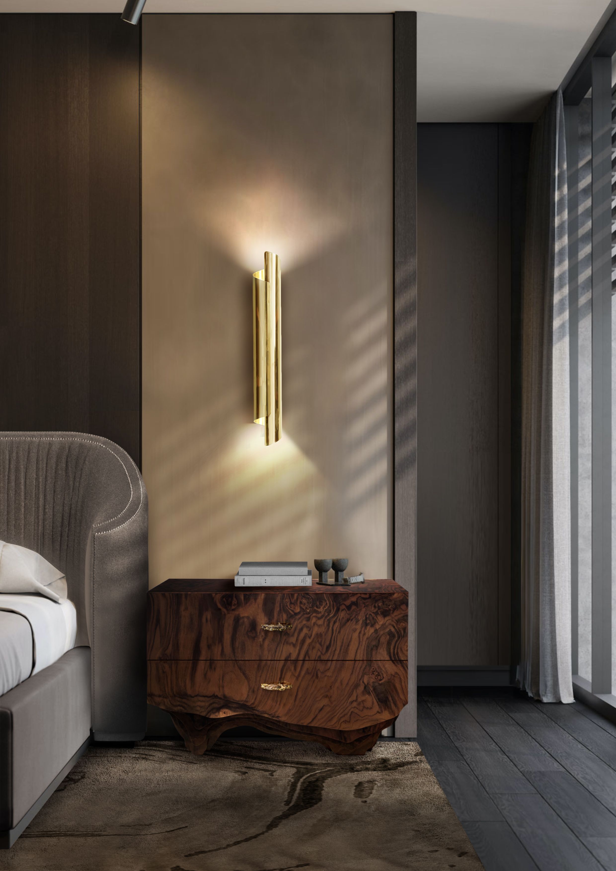 Nature-Inspired Bedroom With The Agatha Botanical&nbsp;Rug by Rug'Society