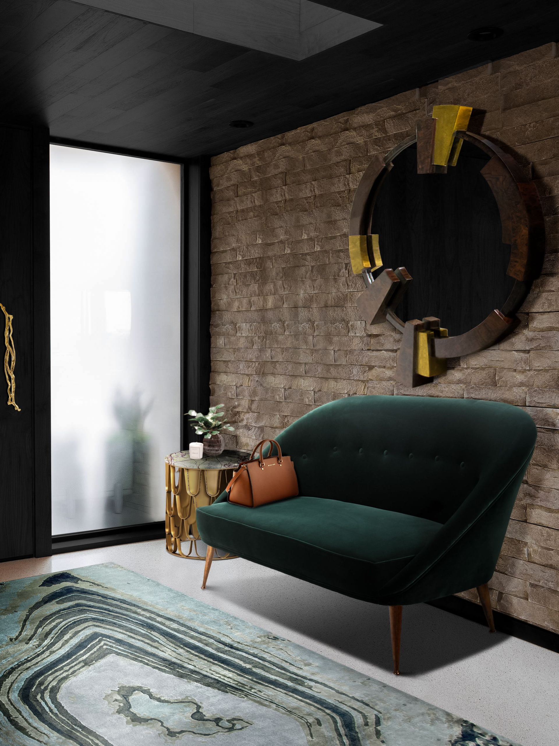 Nature-Inspired Hallway Design with the Fantastic Agatha&nbsp;Rug by Rug'Society