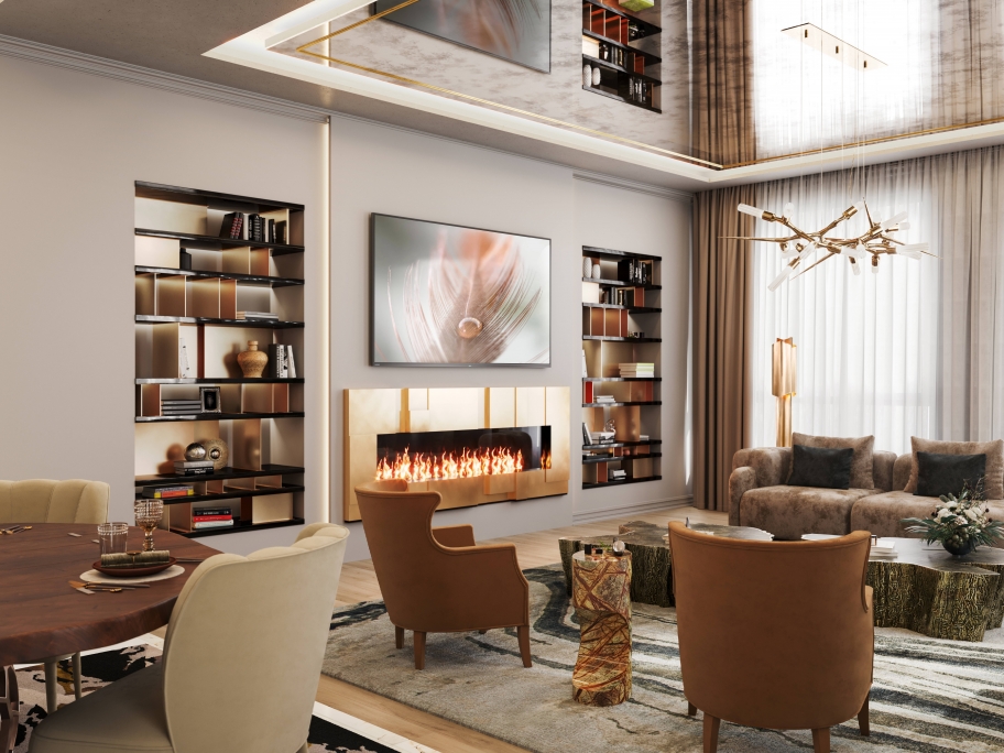 Nature Inspired Living Room With The Agatha&nbsp;Rug by Rug'Society