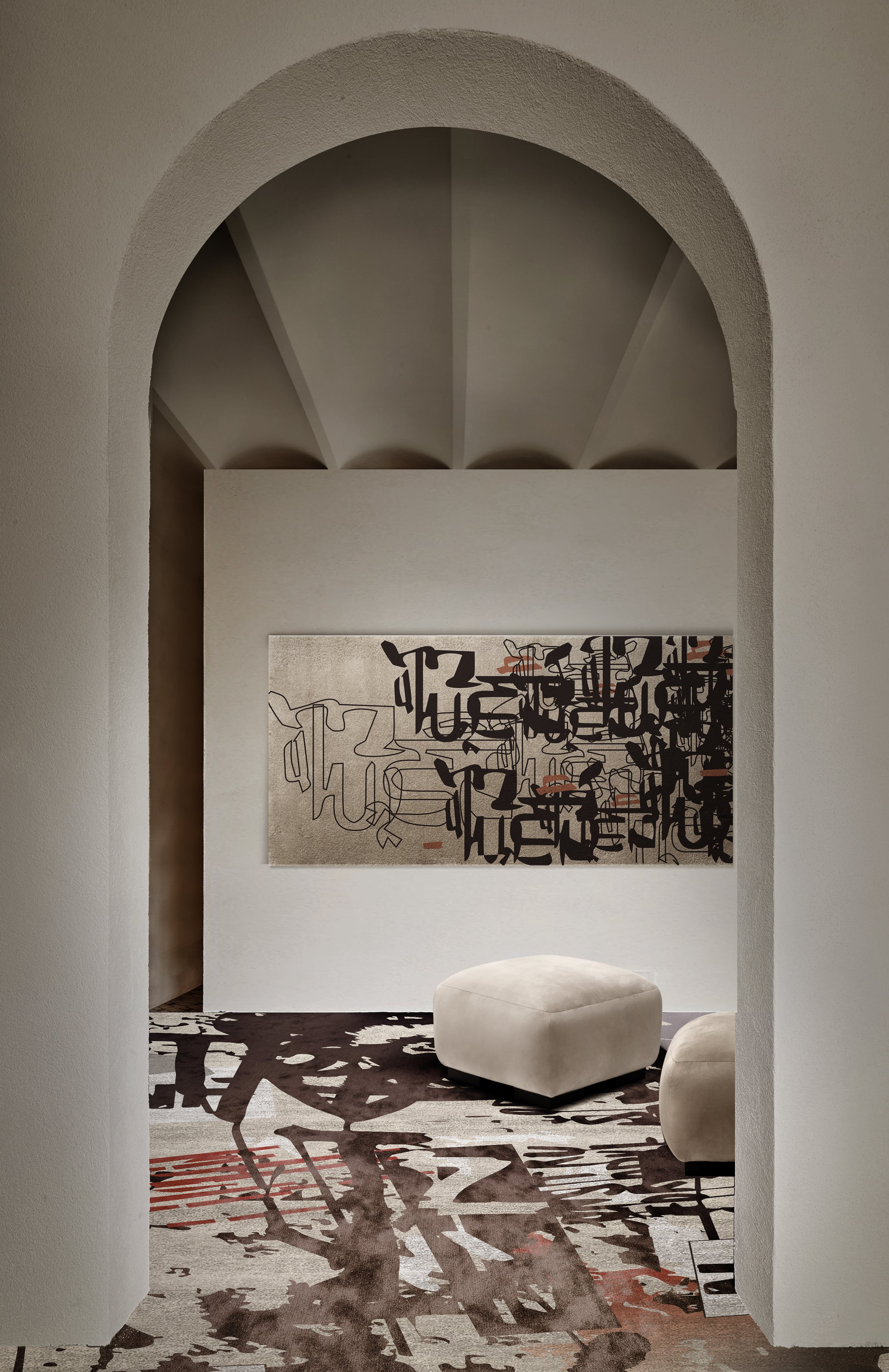 Rug'Society Combo with INKBLIND I Rug and GRAFF&nbsp;Rug by Rug'Society