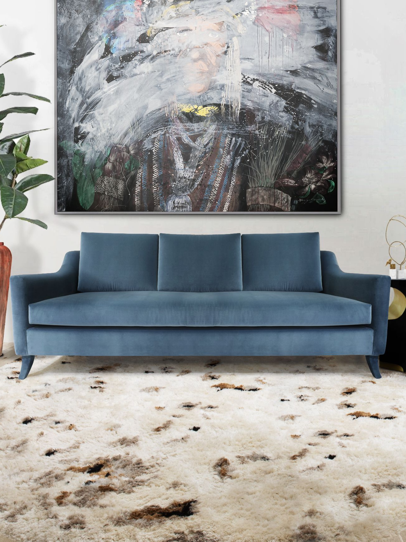 The Comfort of Oslo Rug Design In A Simple Living&nbsp;Room by Rug'Society