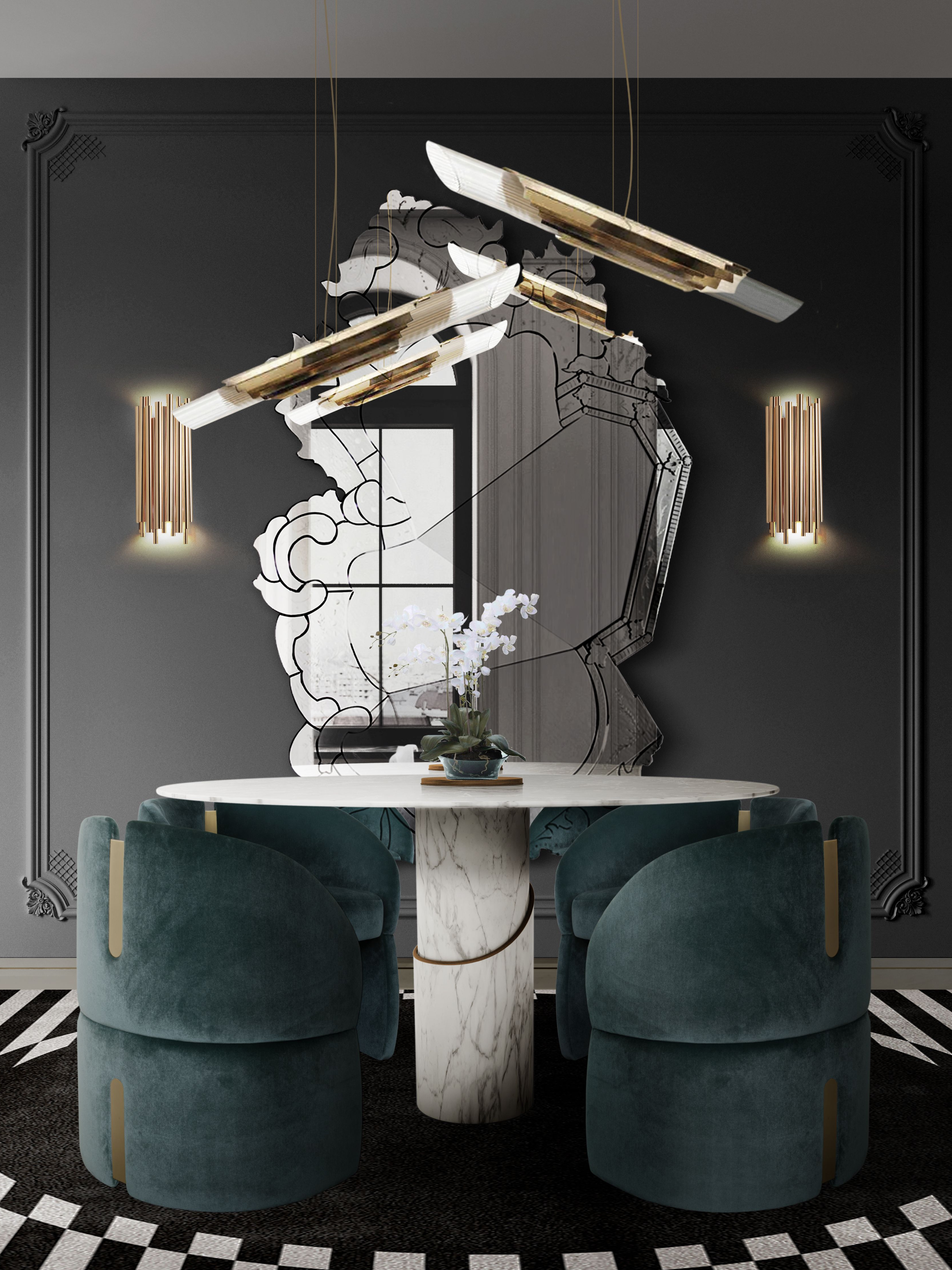 Unique Dining Room Ambiance with the Classic Ocli&nbsp;Rug by Rug'Society