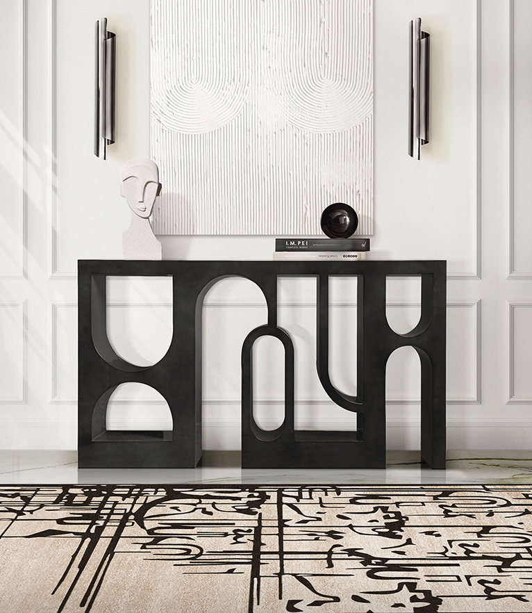 Black Ink Rug by Rug'Society