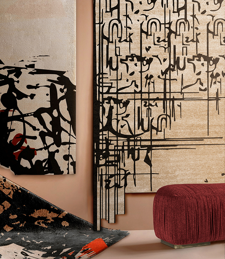 Black Ink Rug by Rug'Society