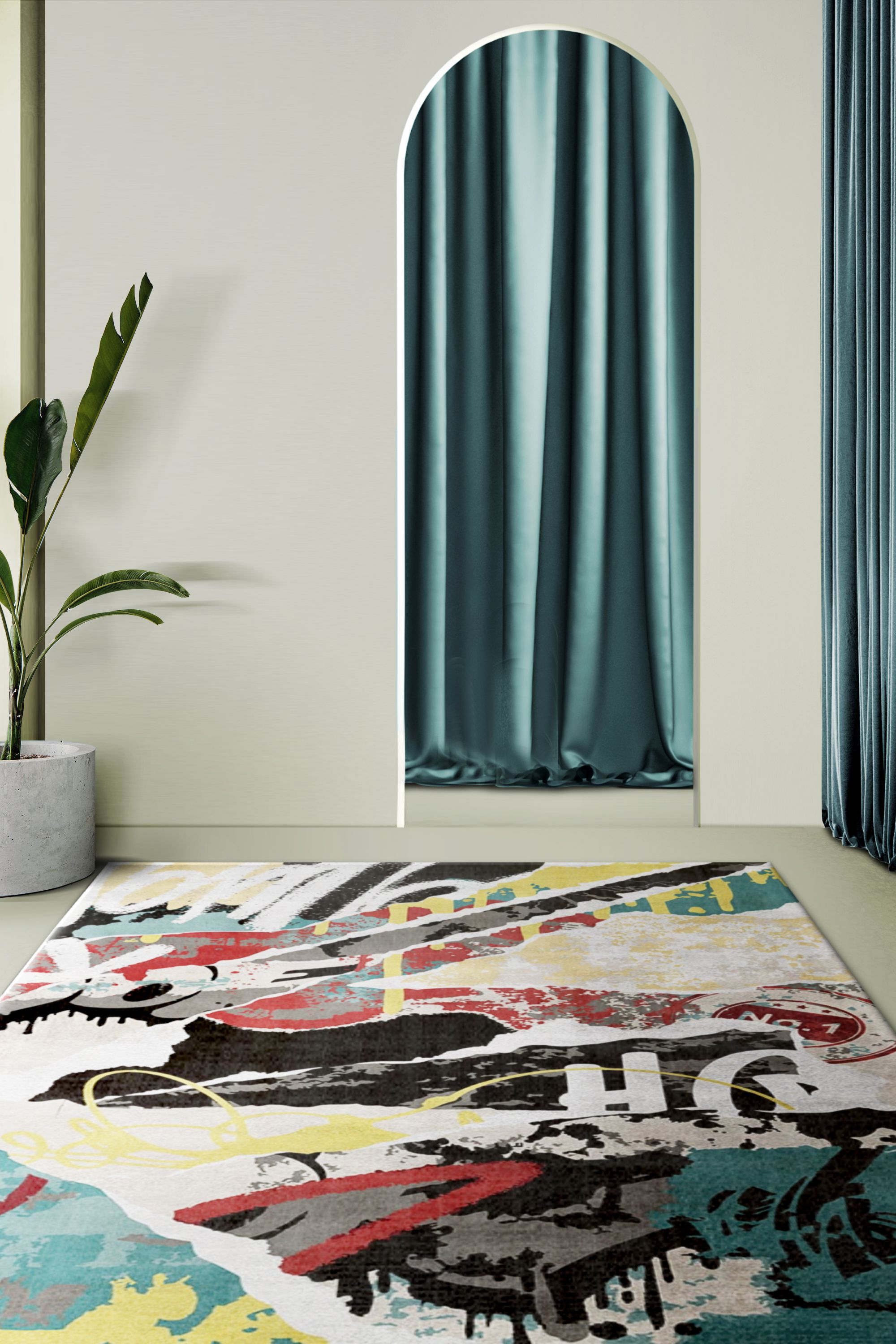 Graffitified II Rug by Rug'Society