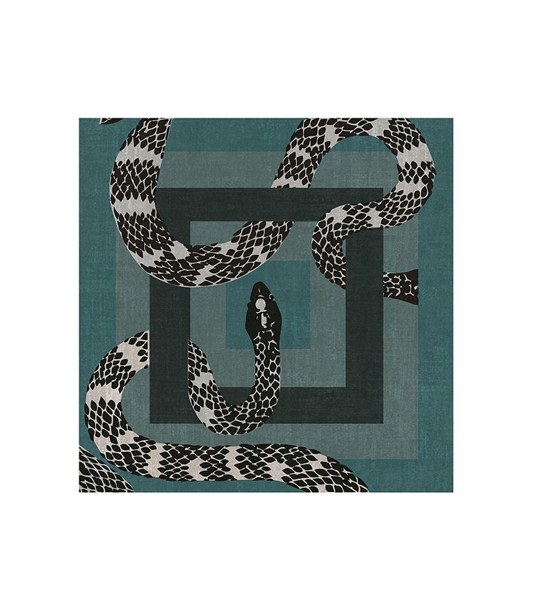 Imperial Snake Square Rug by Rug'Society