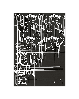 Blanc Ink Rug by Rug'Society