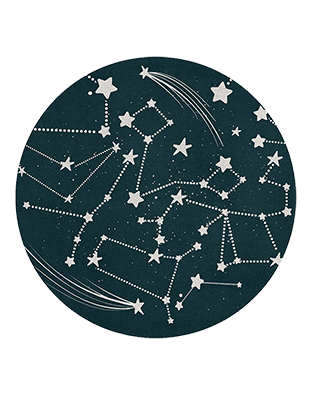 Stellar Round Rug by Rug'Society