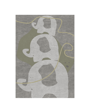 The Power Elephant Rug by Rug'Society