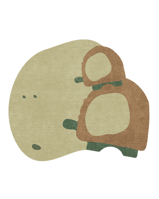 Turtle Shell Rug by Rug'Society