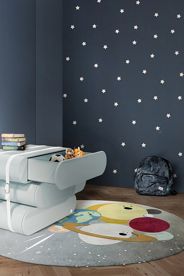 IV Planets Round Rug - Rug'Society