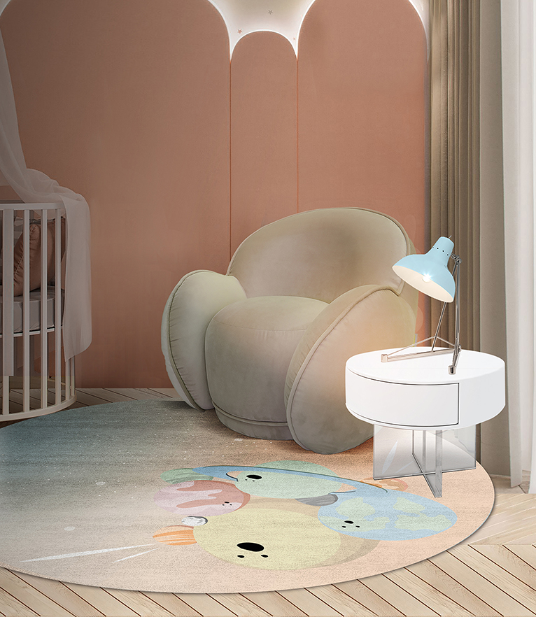 IV Planets Round Rug by Rug'Society