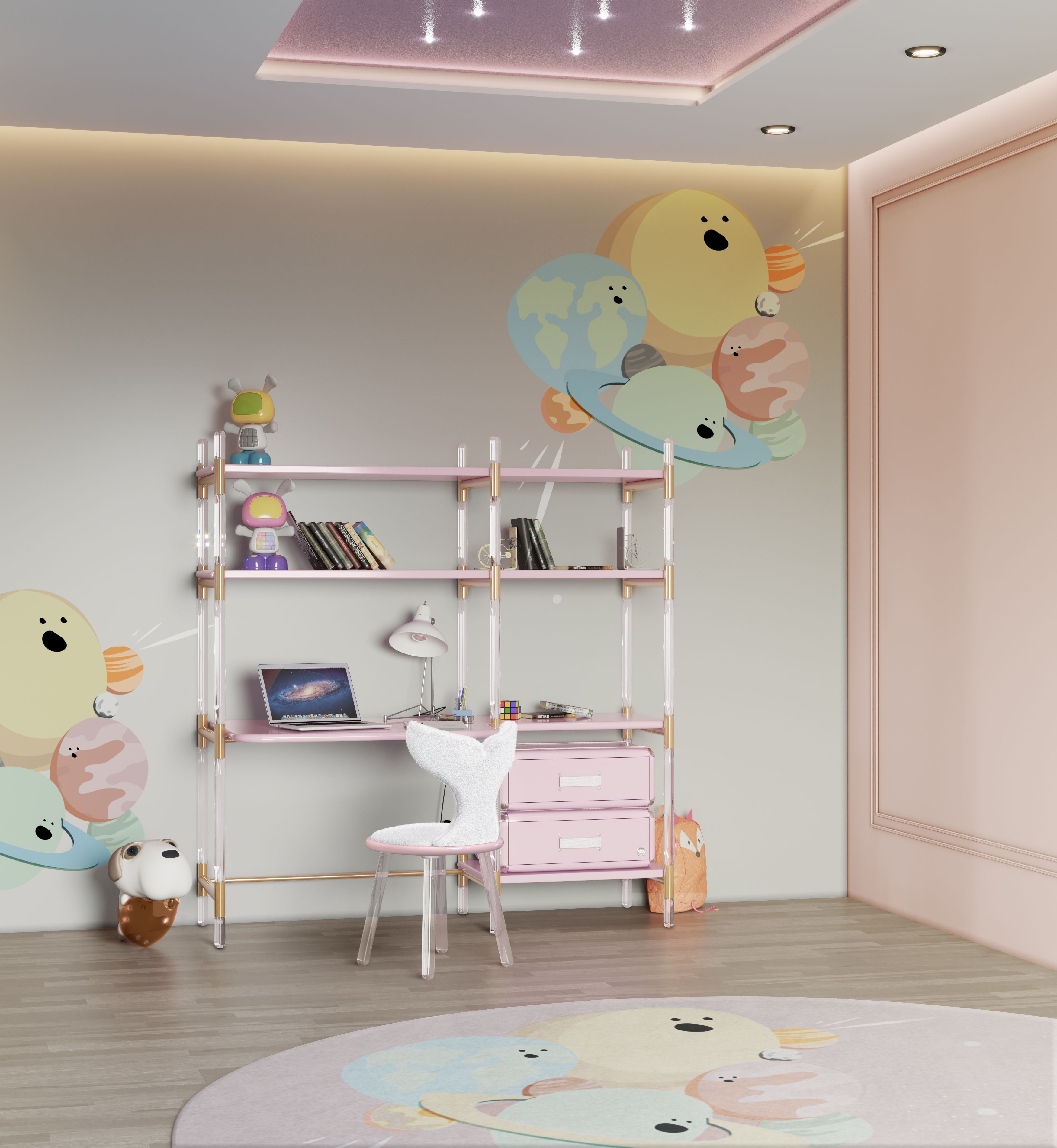 IV Planets Round Rug by Rug'Society