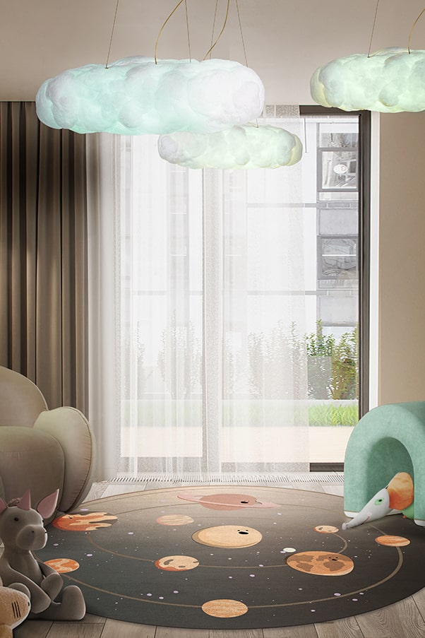 Solar System Round Rug - Rug'Society