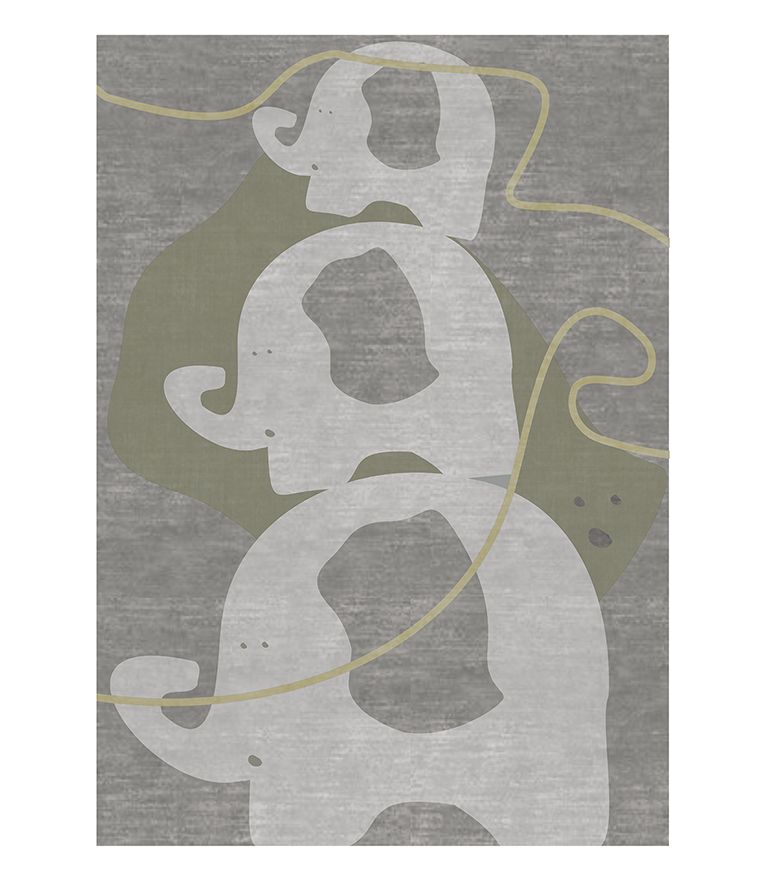 The Power Elephant Kids Rug by Rug'Society
