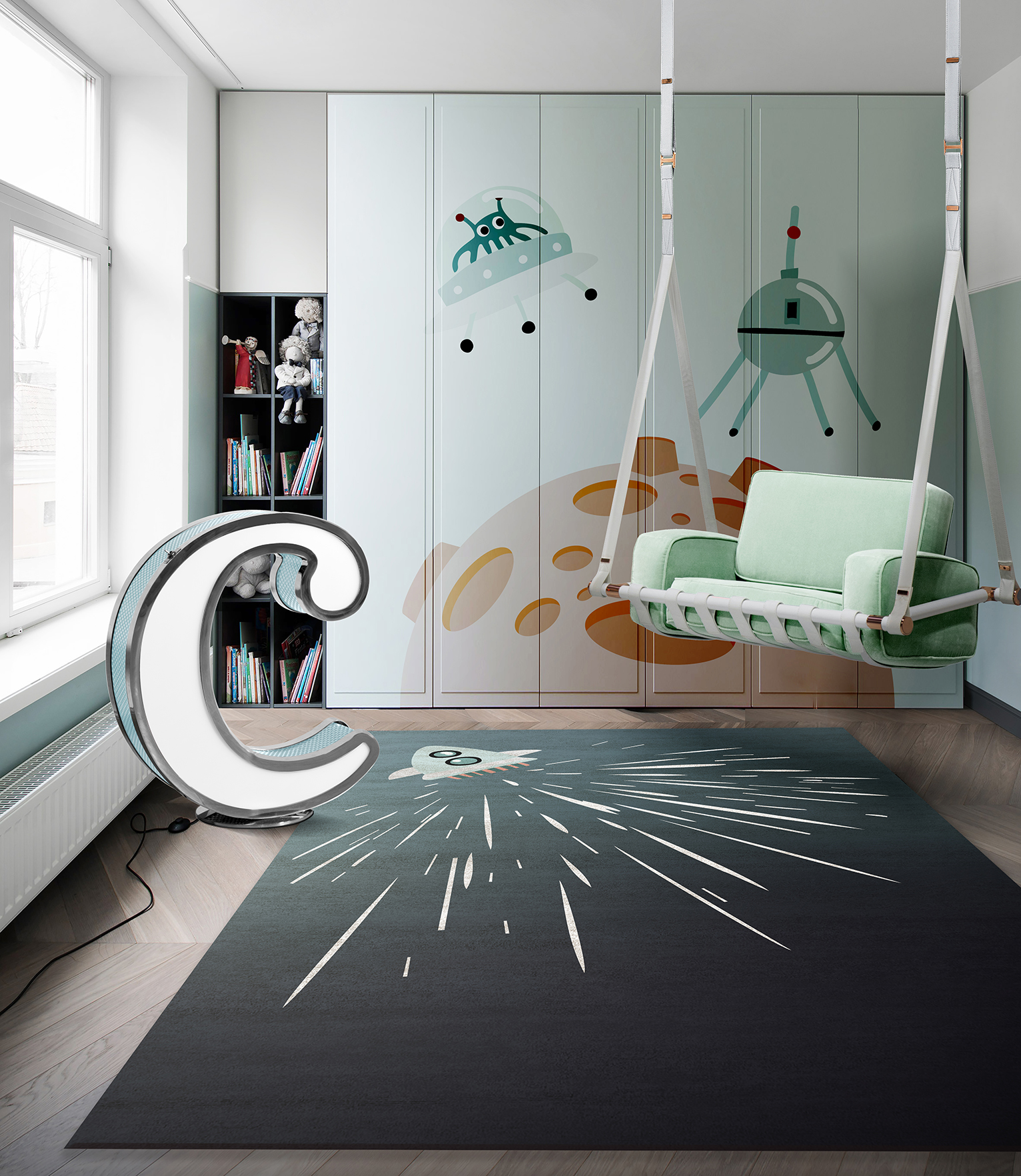 Thunder Rocket Rug by Rug'Society