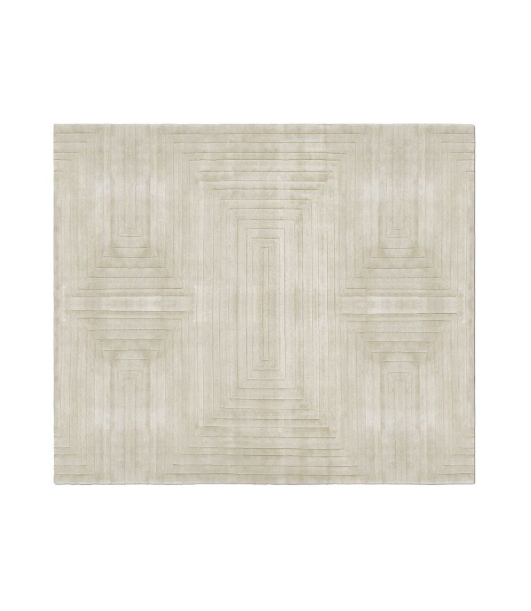 White Garden Neutral Rug by Rug'Society