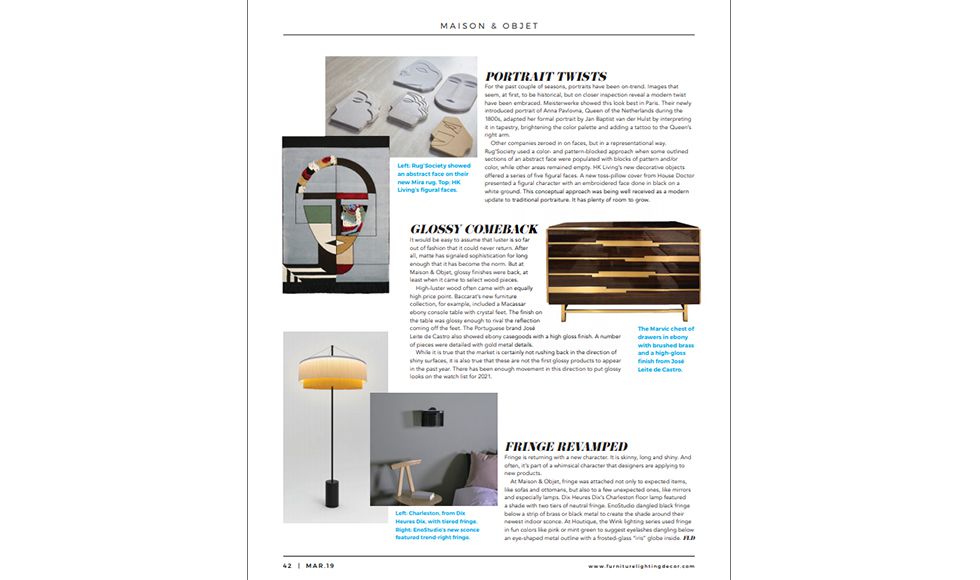 Furniture Lighting & Decor | USA | March 2019