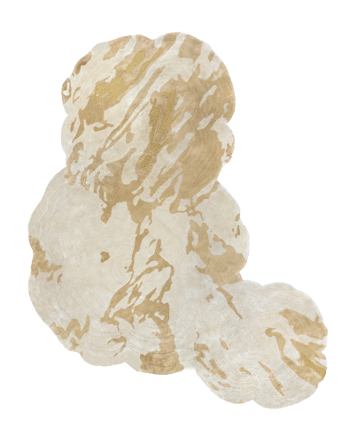 FORTUNA Handmade Rug With Botanical Silk by Rug'Society