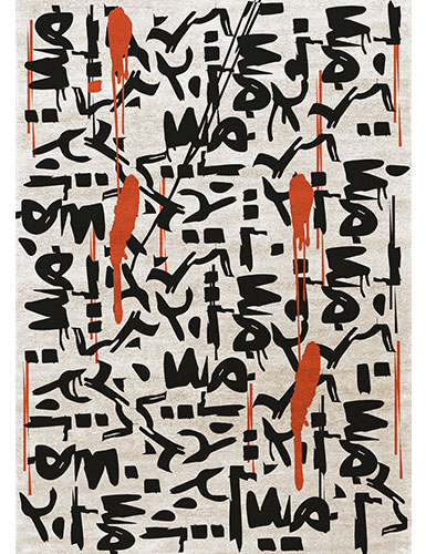 INKAHOLIC Tatto Art Expressed In a Silk Rug by Rug'Society Rug'Society